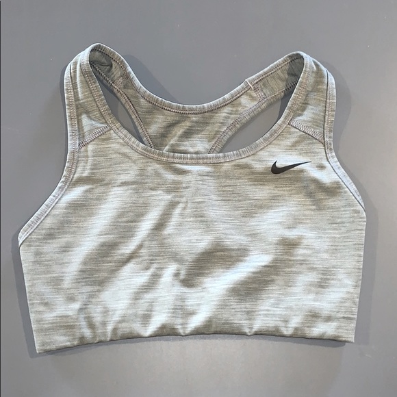 light grey marl nike sports bra - Picture 1 of 4